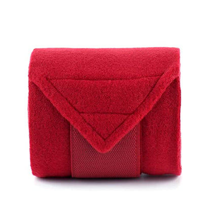 Horse Polo Wraps 2.5m Equestrian Leg Bandage Wrap Set of 4 Packs - color: Red - 2.5m