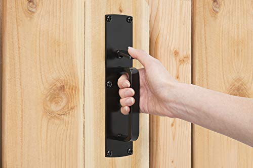 National Hardware Gate Thumb Latch, Steel, Black WeatherGuard™ Finish - size: 1 Count (Pack of 1)