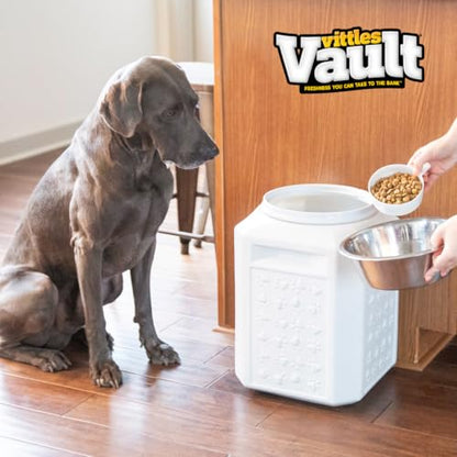 Vittles Vault Airtight Pet Food Storage Container + Scoop, Fits Up to 35lbs - size: 35 Pounds
