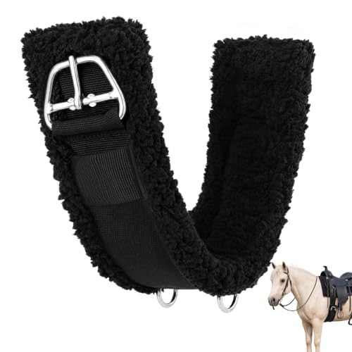 Western Cinch Horse Girth, 28"-34", 1.3" Thick Soft Breathable Fleece Lined - size: 32"