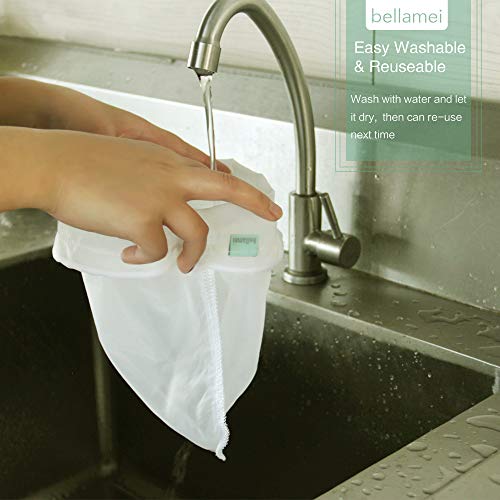 Nut Milk Bag Reusable 3 Pack Multi-size Food Strainer Nut Bags - size: 3 pack-8"x12"/10"x12"/13"x13"