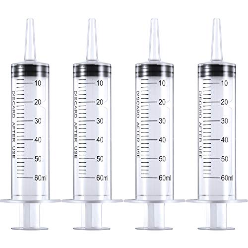 Frienda 4 Packs Syringes Without Needles,60 Ml - size: 60 ml