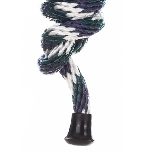Equinavia Stella 8' Lead Rope with Snap Buckle - White/Navy/Hunter Green - One Size - color: White/Navy/Hunter Green