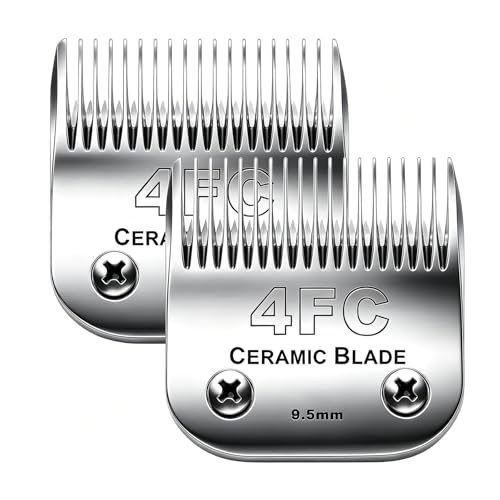 2PC 4FC Blade Detachable Grooming Blades Compatible with Andis Clipper - color: 4fc:3/8''(9.5mm)