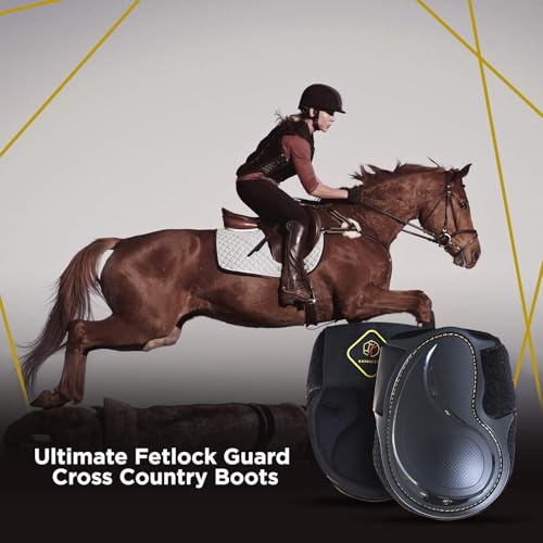 Kavallerie PRO-K Soft No Turn Bell Boots Ultimate Hoof Protection, with Anti-Spin Fastening System, Durable & Prevents Overreaching - color: Black, style: Fetlock Boots (Classic)