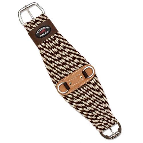 CHALLENGER Horse Western 27 Strand Double Weave Two-Tone Mohair Blend Roper Cinch 97RT05 - size: 34 inches