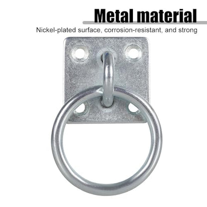 Tie Ring for Horses, Heavy Duty Hitching Rings with 4 Screws, Wall Mounted Horse Stable Supplies for Horse Barn