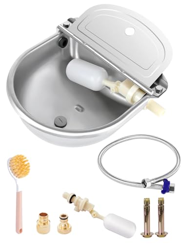 Automatic Chicken Waterer, Stainless Steel Poultry Water Dispenser
