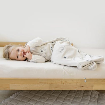 Woolino Toddler Sleeping Sack, 4 Season Merino Wool and Organic Cotton Baby Sleep Bag, 2-4 Years, Puppy - color: Puppy