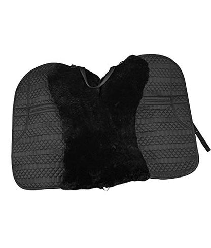 Engel Sheepskin Lined Bareback Pad - Western - color: black black