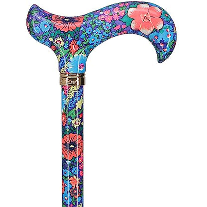 Royal RC Canes Walking Sticks for Men and Women - Stylish Designer Fashionable Adjustable Derby Canes - Lightweight Aluminum Cool Walking Sticks with HD Patterns - color: (Multicolor) Deep Blue/Navy