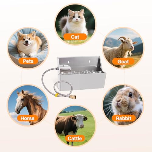PAUQEWIE 2Gal Automatic Dog Water Bowl Dispenser Auto Fill Dog Waterer