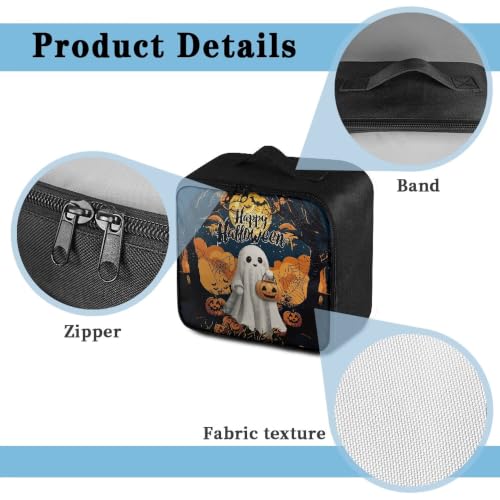 First Aid Bag Halloween Ghost Pumpkin Empty Medical Supplies Organizer Bag Portable Trauma Kit for Home Office Kitchen Traveling Camping - color: Halloween Ghost Pumpkin Theme