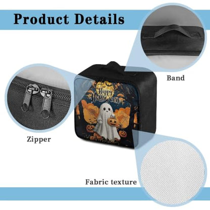 First Aid Bag Halloween Ghost Pumpkin Empty Medical Supplies Organizer Bag Portable Trauma Kit for Home Office Kitchen Traveling Camping - color: Halloween Ghost Pumpkin Theme