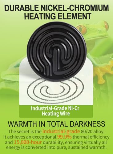 2-Pack 150W Ceramic Heat Lamp with 1-pcs Digital-Thermometer