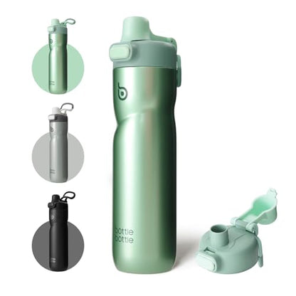 BOTTLE BOTTLE Insulated Water Bottle with Handle 24 oz green - color: green
