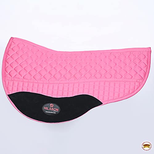 HILASON Western All Purpose Horse English Saddle Pad | All-Purpose - color: Pink