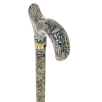 Royal RC Canes Walking Sticks for Men and Women - Stylish Designer Fashionable Adjustable Derby Canes - Lightweight Aluminum Cool Walking Sticks with HD Patterns - color: Blue /Gold Floral (Multicolor)