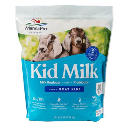 Manna Pro Goat Kid Milk Replacer with Opti-Gut, 8 lb Bag - size: 8 Count (Pack of 1)