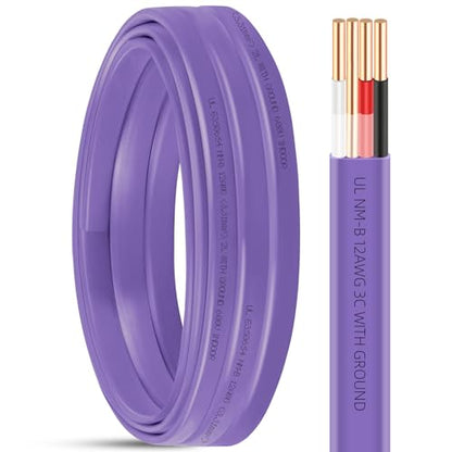 XMK 15FT NM-B 12/3 Wire with Ground, 12 Gauge 3 Conductor Electrical Wire - size: 15ft, style: 12 AWG-3 Conductor w/ Ground