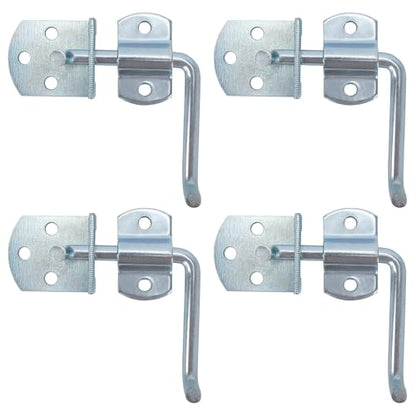 Lonffery Trailer Gate Latch | 4 Pack Stake Bed Latches, Straight Side Gate Bracket Sets for Utility Trailer, Trucks, Wood - size: 4 Pack