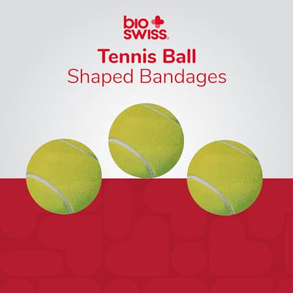 BioSwiss Bandages, Tennis Ball Shaped Self Adhesive Bandage Set, Latex Free, Sterile Wound Care, 50 Count - size: 50-Count Box, style: Tennis