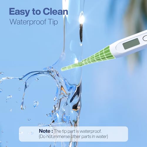 Boncare 10 Seconds Oral Thermometer for Adults and Kids, Green - color: Green