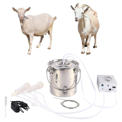 Rechargeable Battery 3L Goat Milking Machine, Portable & Ajustable Pulsation Milker