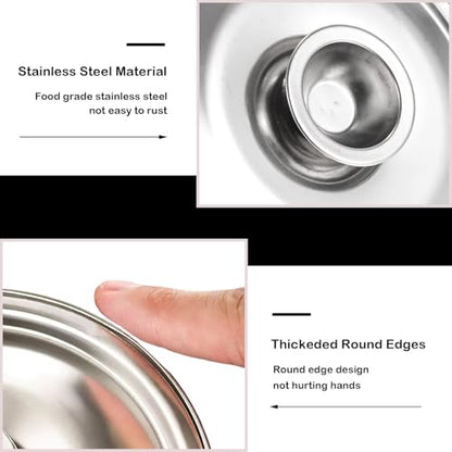 Stainless Steel Pot Cover 7.9Inch Universal Pot Lid for Frying Pans | 2Pcs Universal Pot Lid Cookware Lid Replacement Accessories - size: 20CM