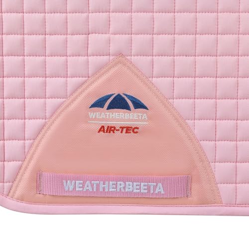WeatherBeeta Prime Air-Tec Dressage Saddle Pad - color: Light Pink, size: Large