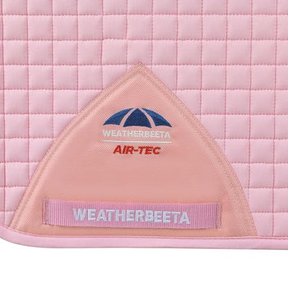 WeatherBeeta Prime Air-Tec Dressage Saddle Pad - color: Light Pink, size: Large