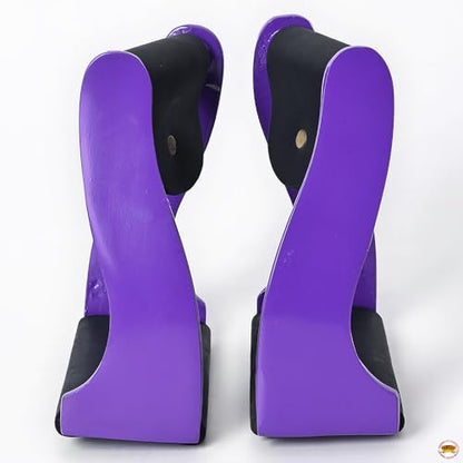 HILASON Aluminum Western Horse Stirrups 3 in Neck - color: Purple