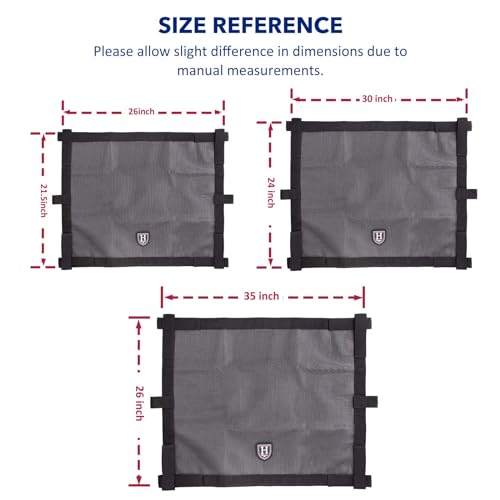 Harrison Howard Horse Trailer Window Screen, Adjustable Touch Tape Window Screen Mesh, Horse Trailer Accessories 24 * 30 in - size: 24*30inch