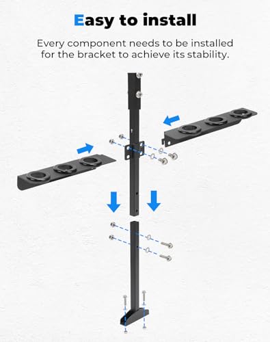 KEMIMOTO Enhanced Landscape Hand Tool Rack,Heavy-Duty Steel