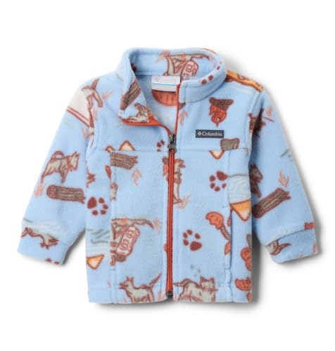Columbia Youth Boys Zing III Fleece - color: Ripple Blue Trail Tails, size: Small