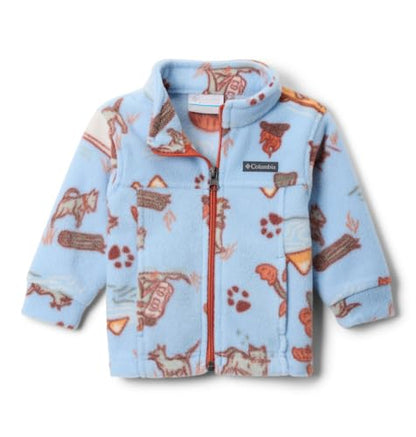 Columbia Youth Boys Zing III Fleece - color: Ripple Blue Trail Tails, size: Small