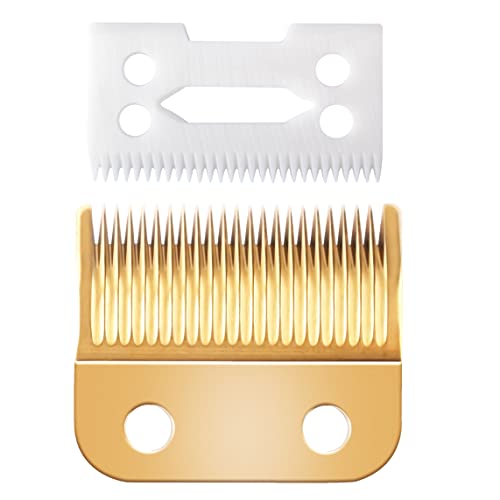 2 Set Replacement Clipper Blades 1037-400 Compatible with Wahl 30-15-10,Professional Animal Standard Adjustable Blade Set,Ceramic Dog Blade Set