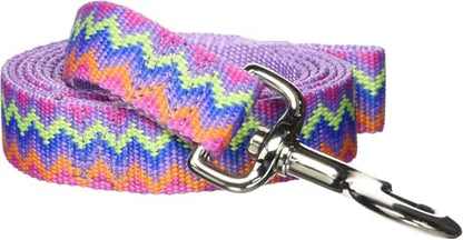Hamilton 6 ft Nylon Dog Leash, Medium/Large 1" x 6', Lavender Weave - color: Lavender Weave, size: 1" x 6'