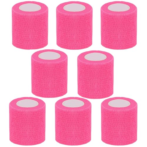 Self Adhesive Bandage Wrap,2" Pink Cohesive Bandages Vet Wrap Sport Tape - color: Pink Self Adhesive Bandage Wrap