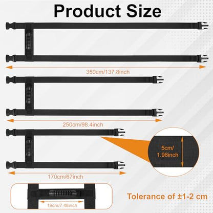 98.4 Inches Box Carrying Strap with Handle to Safely Move Heavy Boxes - size: 98.4 Inch