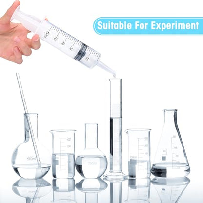 60ml Syringes without Needle, Large Plastic Liquid Syringe, 4 Pack