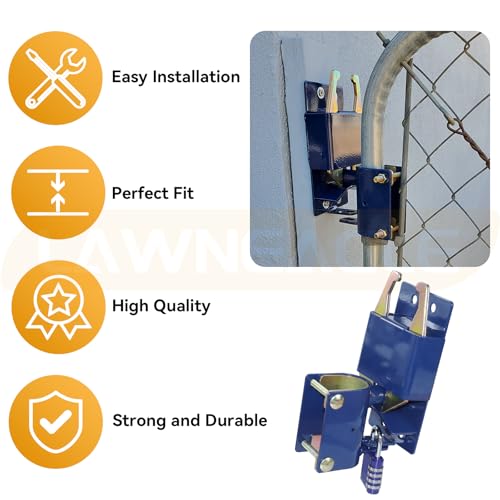 Blue Two Way Gate Latch – Heavy Duty Farm Gate Latch - color: 1 Pack Blue Two Way Gate Latch