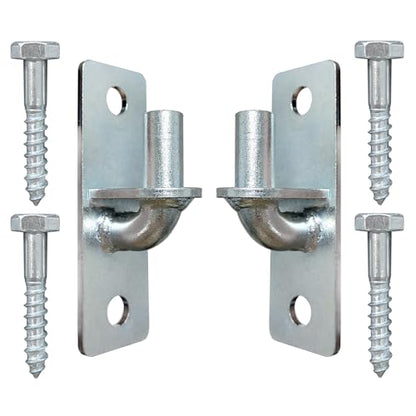 QMARK Chain Link Fence Gate Hinges, Wall Mount