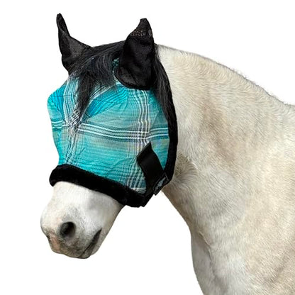 Kensington Fly Mask w/Fleece & Ears (Mini) Size: Mini B Color: 2021- Atlantis - color: 2021-atlantis, size: Standard Mini