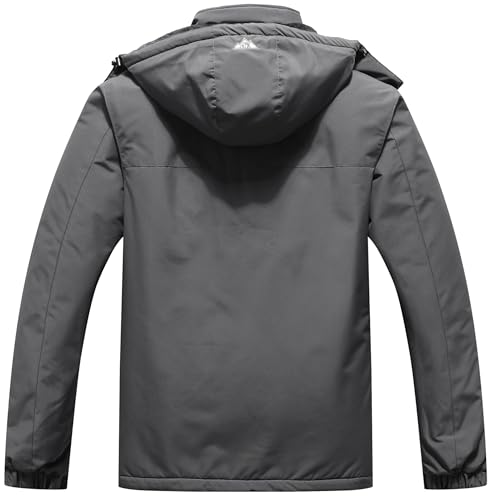 Men's Mountain Winter Coat - color: Dark Gray, size: Small