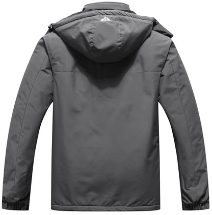 Men's Mountain Winter Coat - color: Dark Gray, size: X-Large
