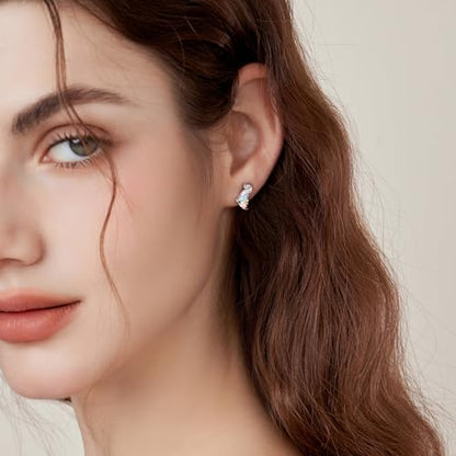 Cat Dinosaur Dragon Horse Stud Earrings for Women,Animal Wolf Sloth Fox LLama Butterfly Earrings Gifts Jewelry - color: Stud Dog