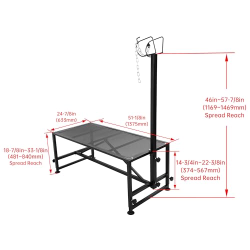 ECOTRIC 51"x23" Livestock Stand for Goats Milking, Trimming, Showering,