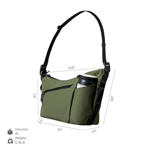 ALPAKA Flow Satchel Crossbody Sling Bag - color: Green-4l
