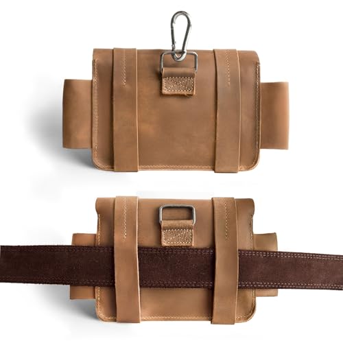 Hide & Drink, Empty First Aid Bag, Mini Medical Storage Pouch, Rectangular Bag for Survival Kit, Full Grain Leather, Handmade - color: Single Malt Mahogany